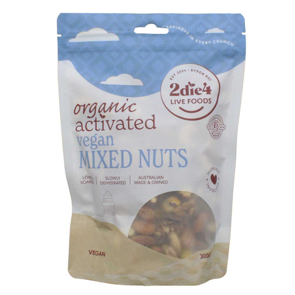 2die4 Live Foods Activated Vegan Mixed Nuts 300g