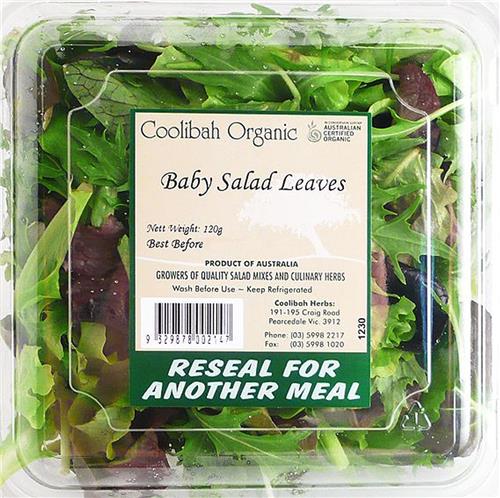 Organic Baby Salad Leaves Mix