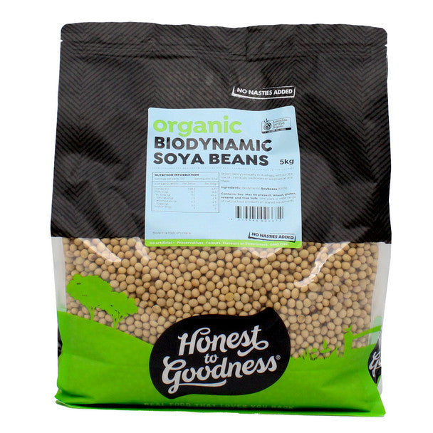 Honest to Goodness Biodynamic Soya Beans 5Kg