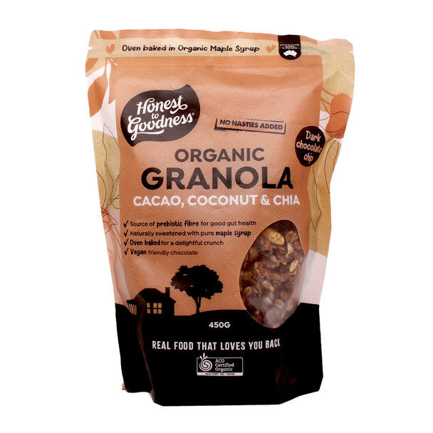 Honest to Goodness Granola Cacao Coconut Chia 450g