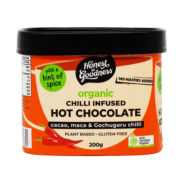 Honest to Goodness Organic Hot Chocolate - Chilli Infused 200g