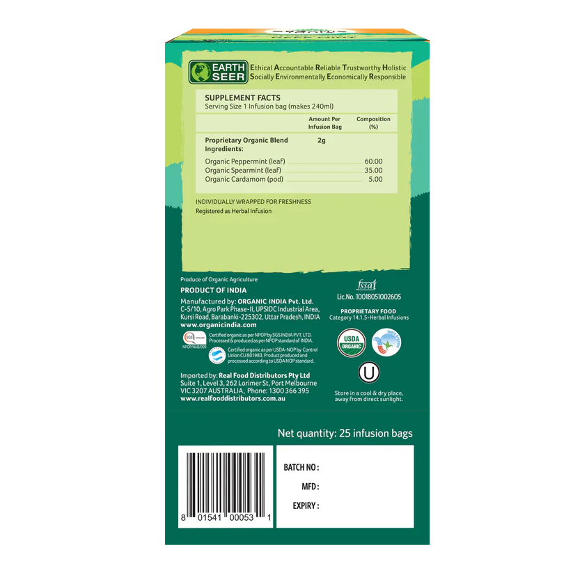 Organic India Deep Mint 25tb