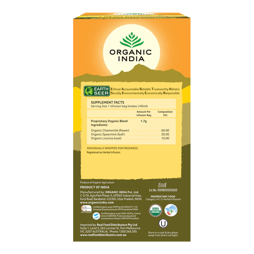Organic India Fresh Chamomile 25tb