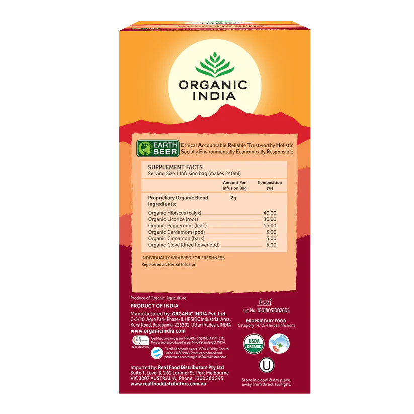 Organic India Hibiscus Plus 25tb