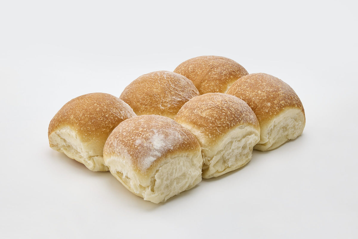 Bonfire Bread Organic White Bap Rolls 6 pack