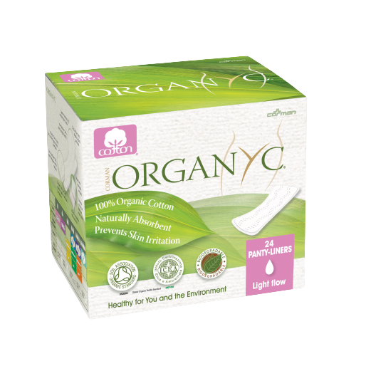 Organyc Thin Folded Panty Liner Light 24pk