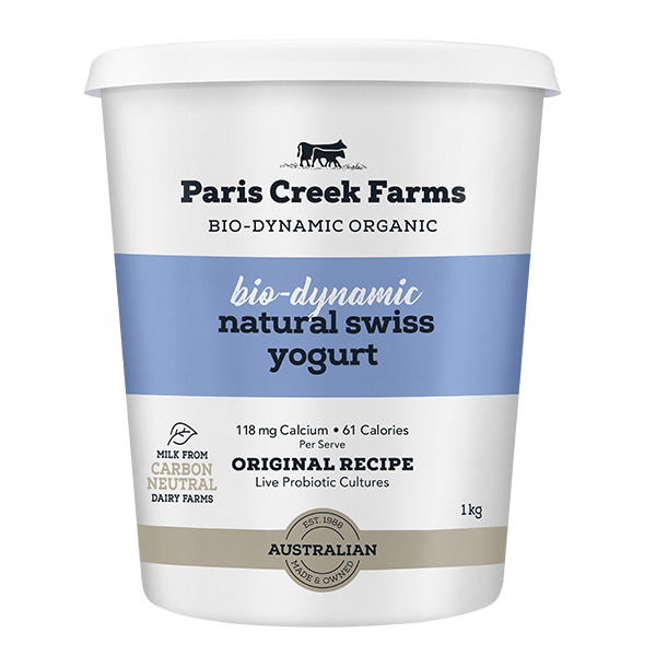 Paris Creek Farms Bio-Dynamic Natural Swiss Yogurt 1kg