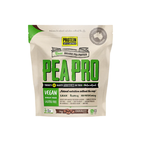 PSA Organic Pea Protein Isolate Chocolate 1Kg