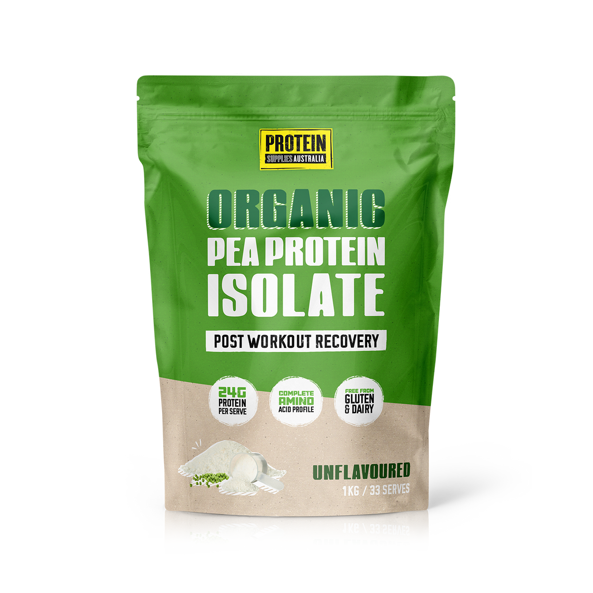 Protein Supplies Australia PeaPro Pure Raw Pea Protein Unflavoured 1kg