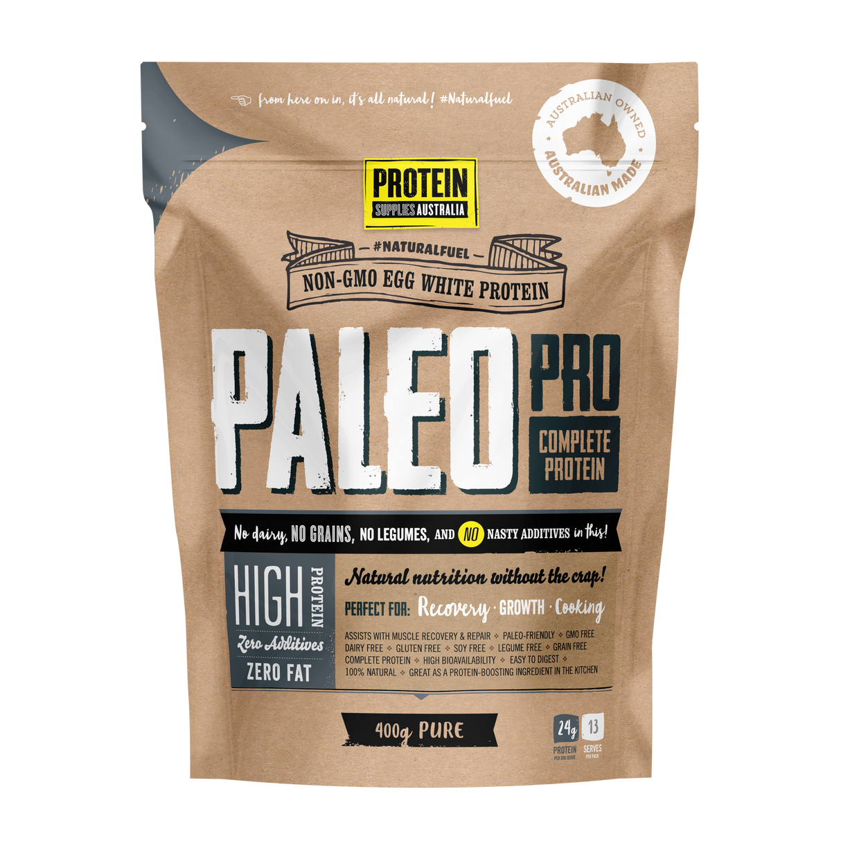 Protein Supplies Australia Egg White Protein Unflavoured 900g