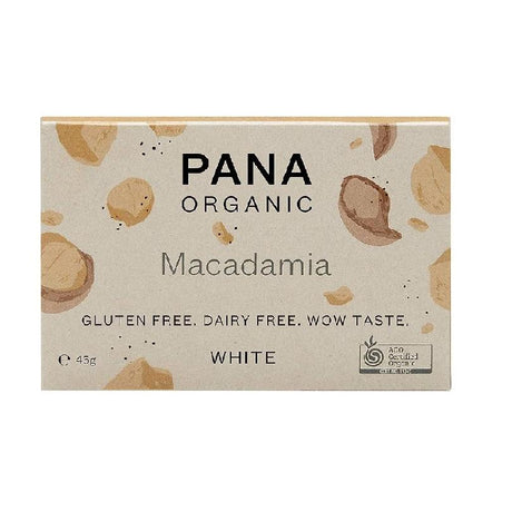 Pana Organic White Chocolate Macadamia 45g