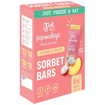 Pops Malaya Sorbet Peach 270ml