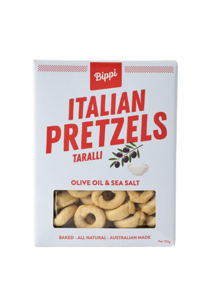 Bippi Italian Pretzels Olive Oil Sea Salt 100g