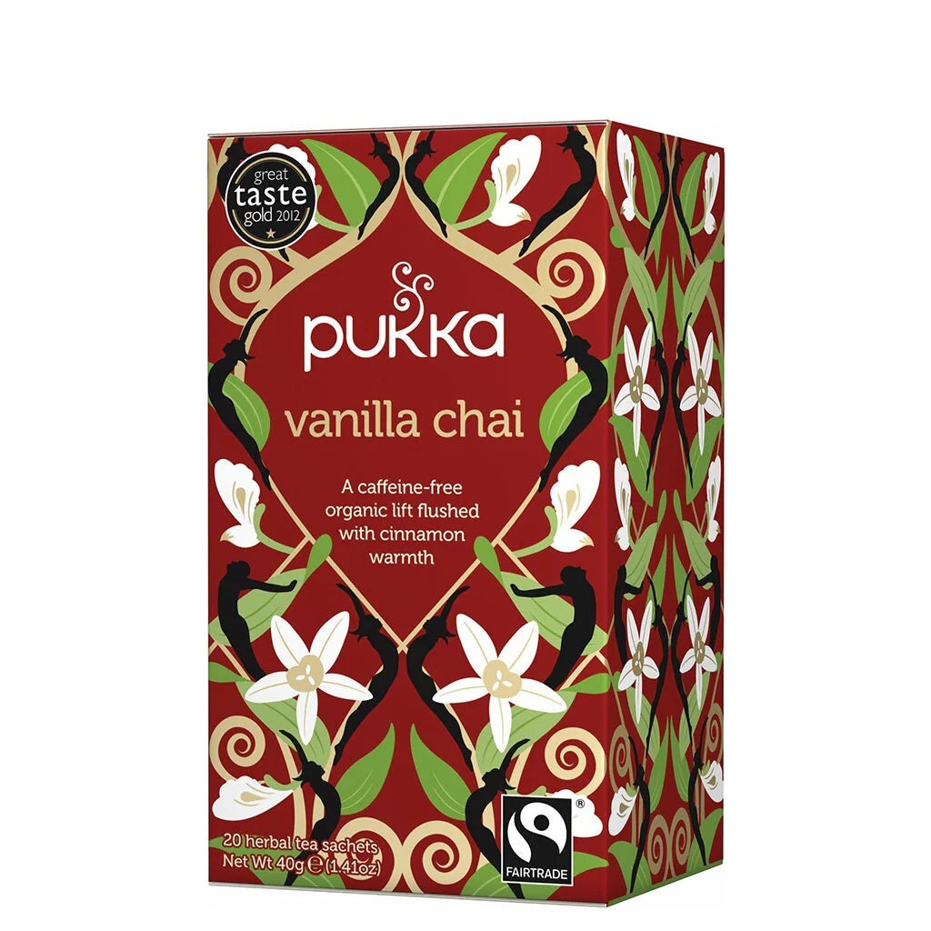 Box of Pukka Vanilla Chai 20 tea bags