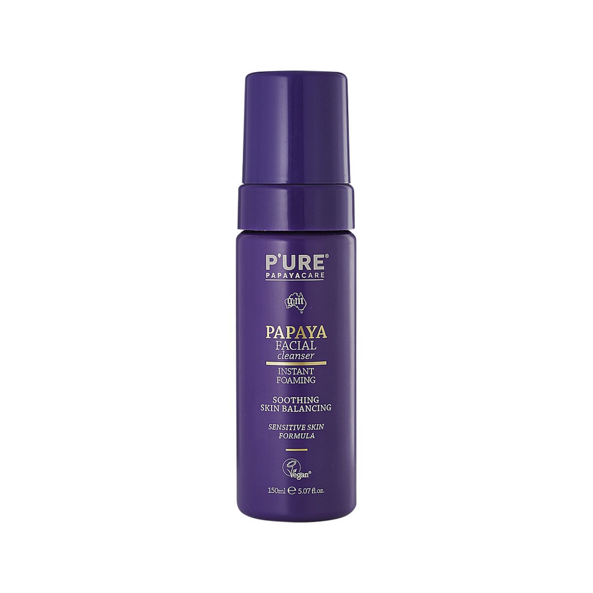 Pure Papayacare Papaya Face Cleanser Instant Foaming 150ml