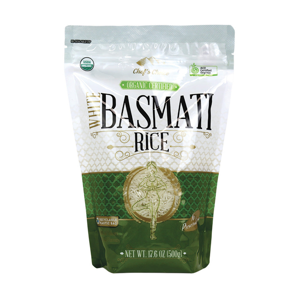 Chef's Choice Certified Organic White Basmati Rice 500g