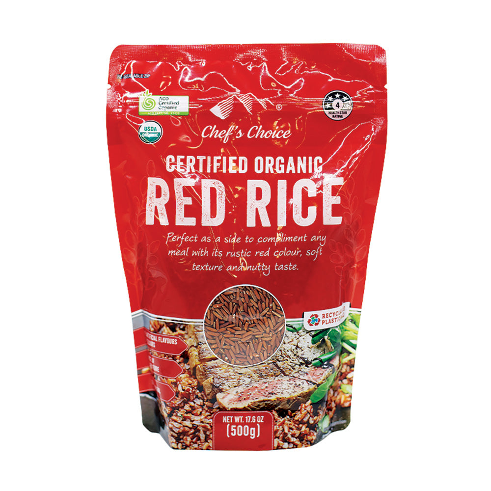 Chef's Choice Certified Organic Red Rice 500g