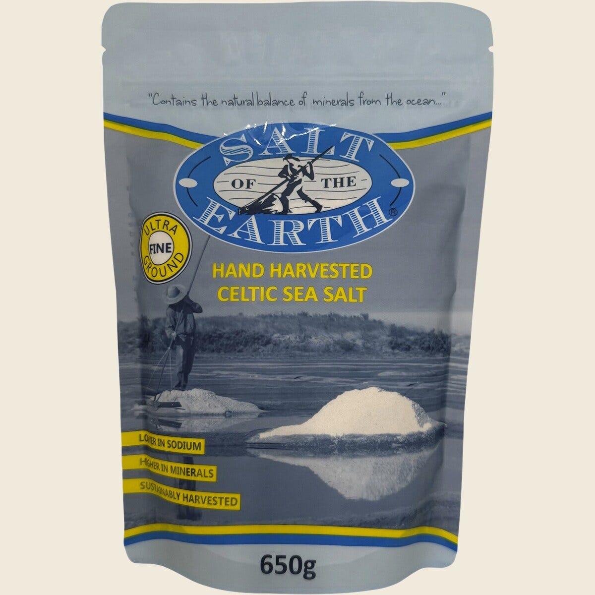 Salt of the Earth Ultra Fine Celtic Sea Salt 650g