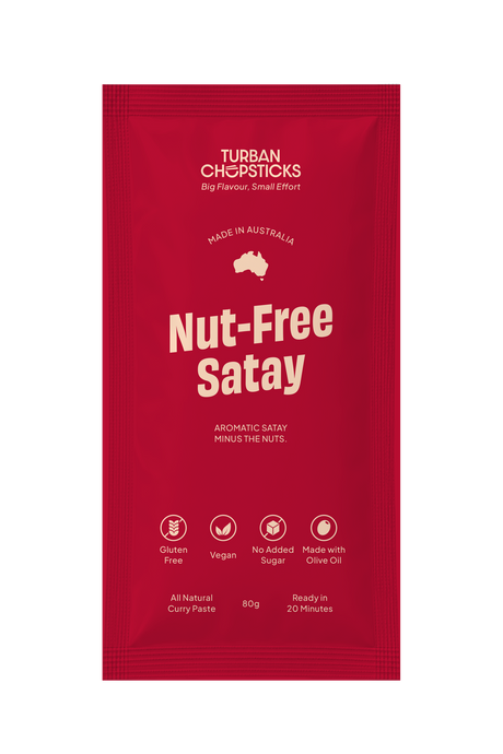 Turban Chopsticks Nut-Free Satay Curry Paste Sachet 80g