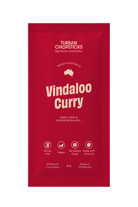 Turban Chopsticks Vindaloo Curry Paste Sachet 80g