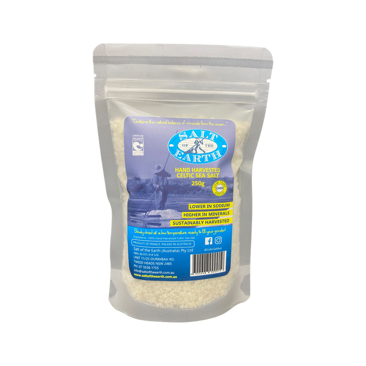 Salt of the Earth Celtic SeaSalt Pre Dried Coarse 250g