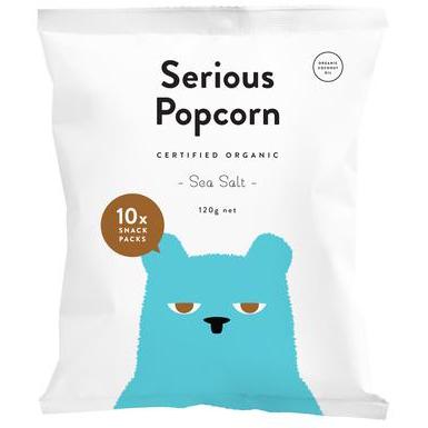 Serious Food Co Popcorn Sea Salt Multi 10x12g
