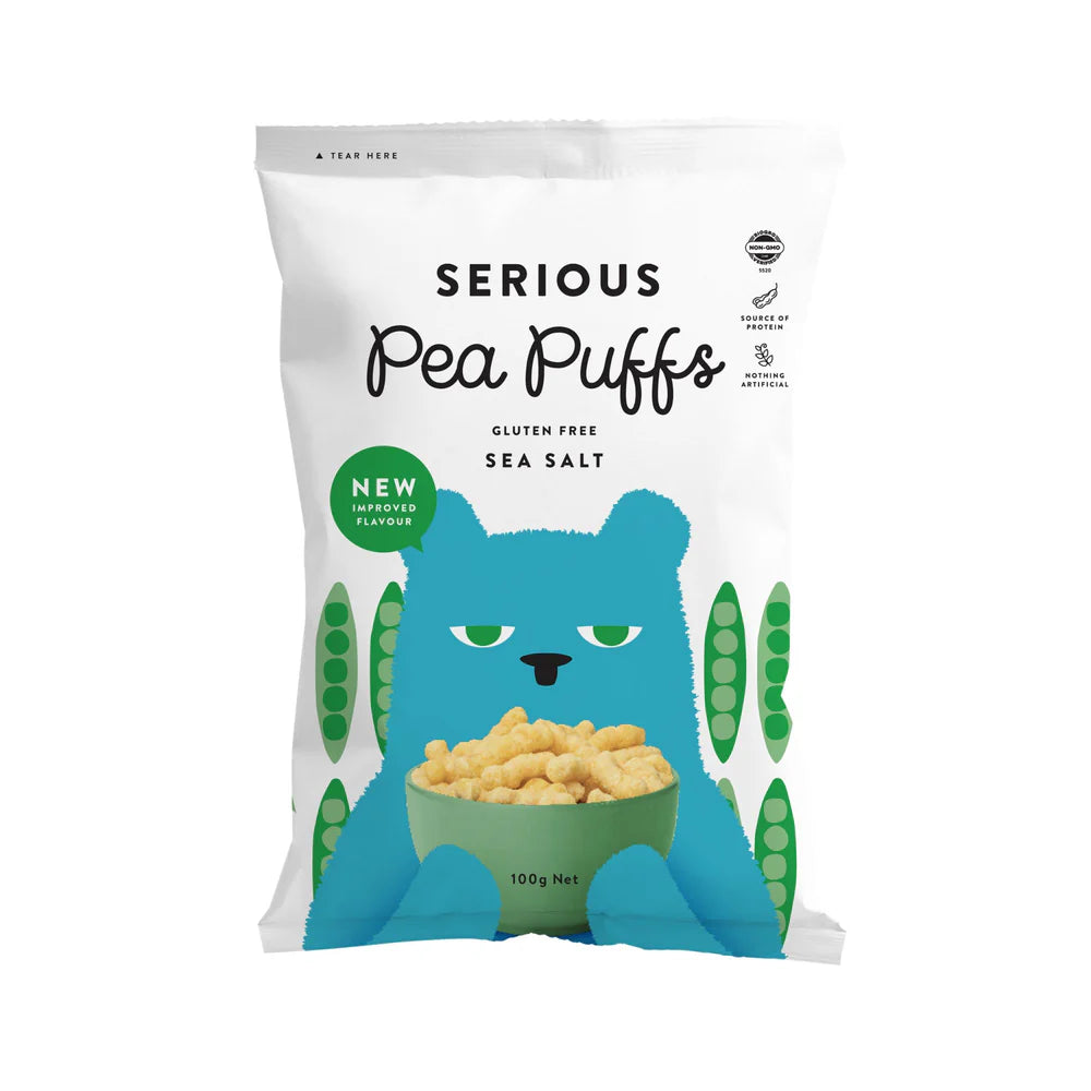 Serious Food Co Puffs Sea Salt 100g