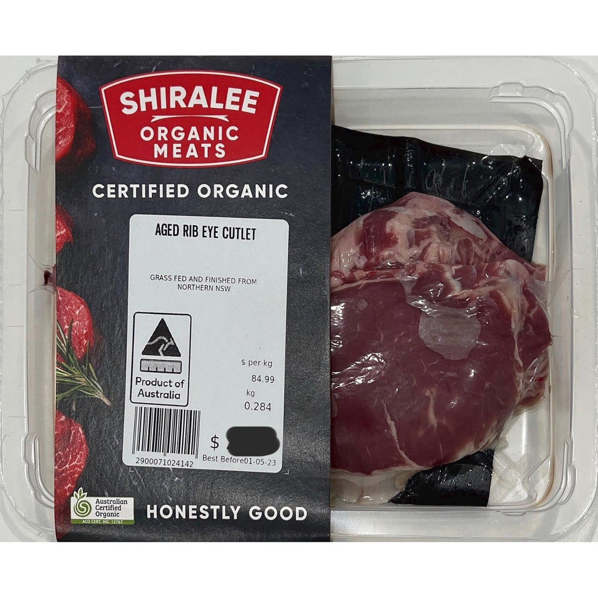 Shiralee Organic Meat Aged Rib Eye Per Kg