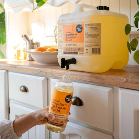 Simply Clean Mandarin Dishwash Liquid Bulk 15L