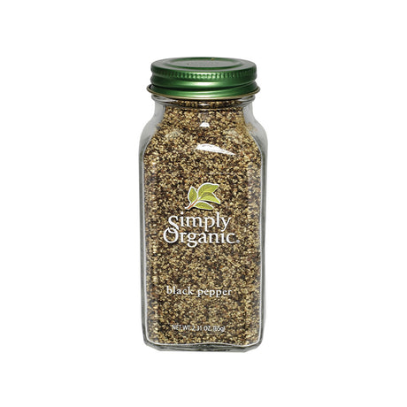 Simply Organic Black Pepper Medium Grind Large Glass 65g