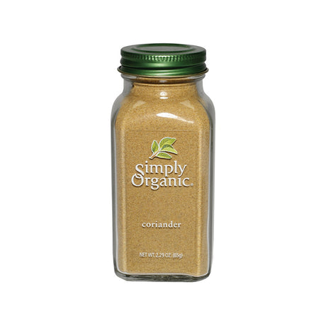 Simply Organic Coriander Ground Large Glass 65g