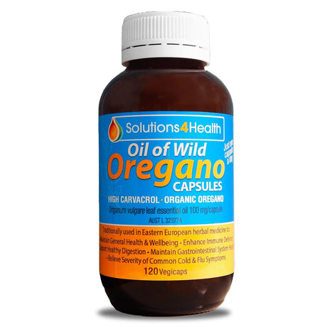 Solutions 4 Health 120 Capsules – Oil of Wild Oregano