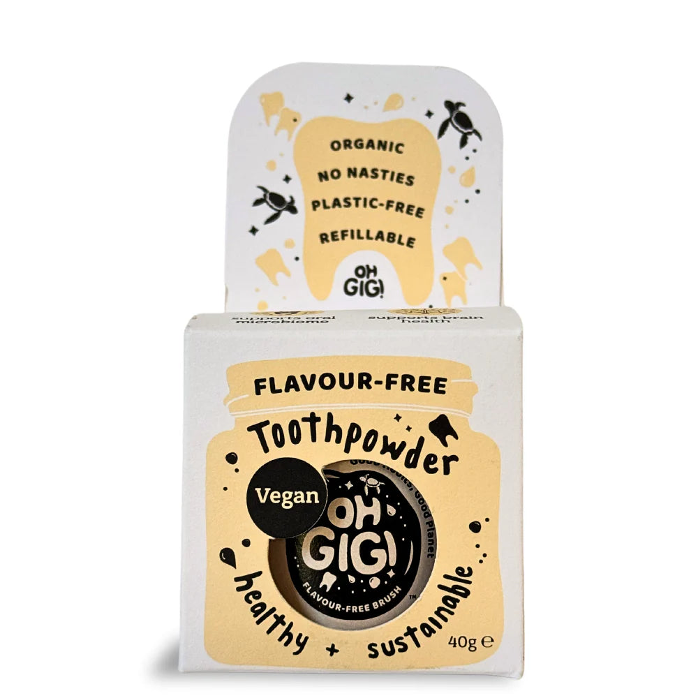 Ohgigi Tooth Powder+HS Flavour Free 40g