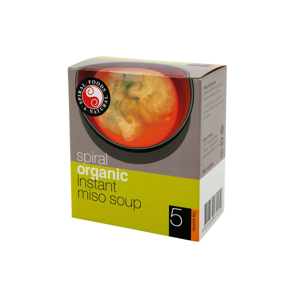 Spiral Foods Instant Miso 5x10g