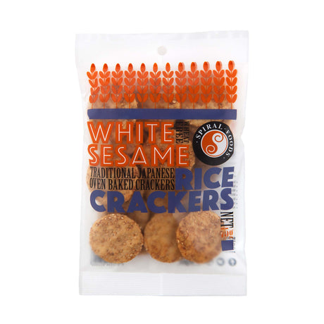 Spiral Foods White Sesame Crackers 75g