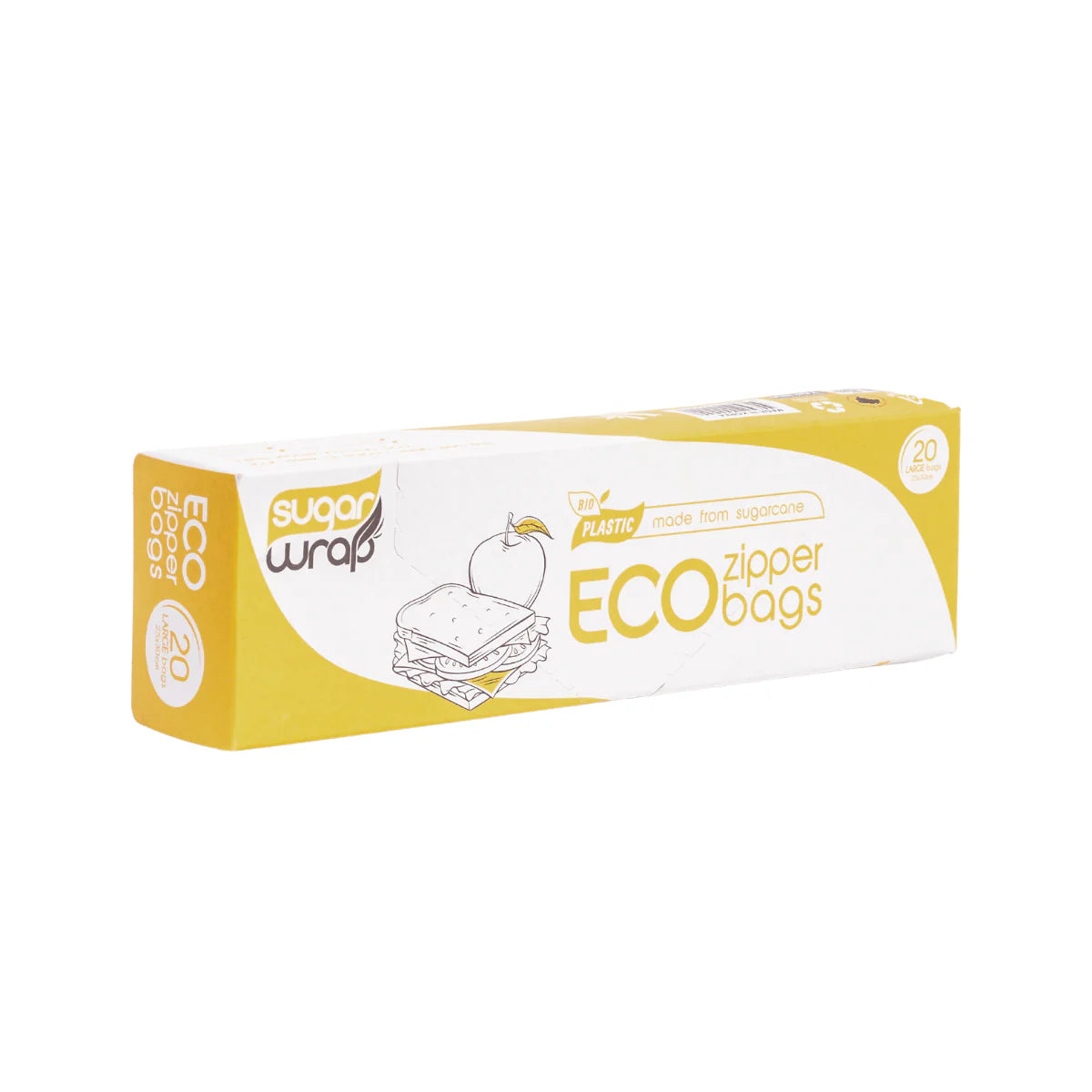 SugaWrap Eco Zipper Bags Large (20 bags)