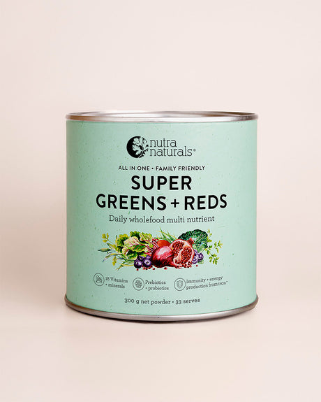 Nutra Organics Super Greens + Reds 300g