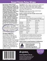 No Grainer Paleo Sweet Potato Wraps 300g
