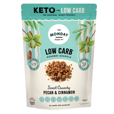 The Monday Food Co Low Carb Sweet Pecan & Cinnamon Granola 800g