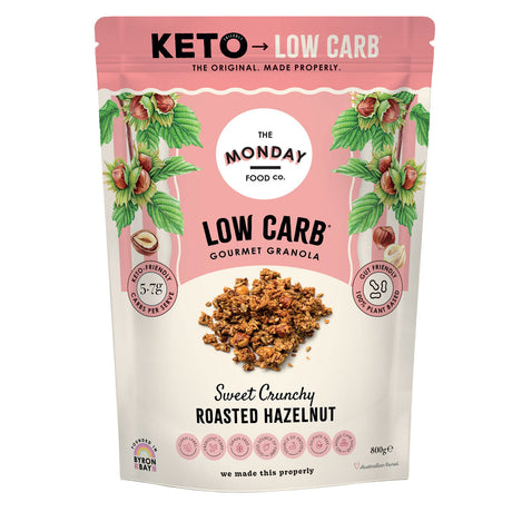 The Monday Food Co Low Carb Crunchy Roasted Hazelnut Granola 800g