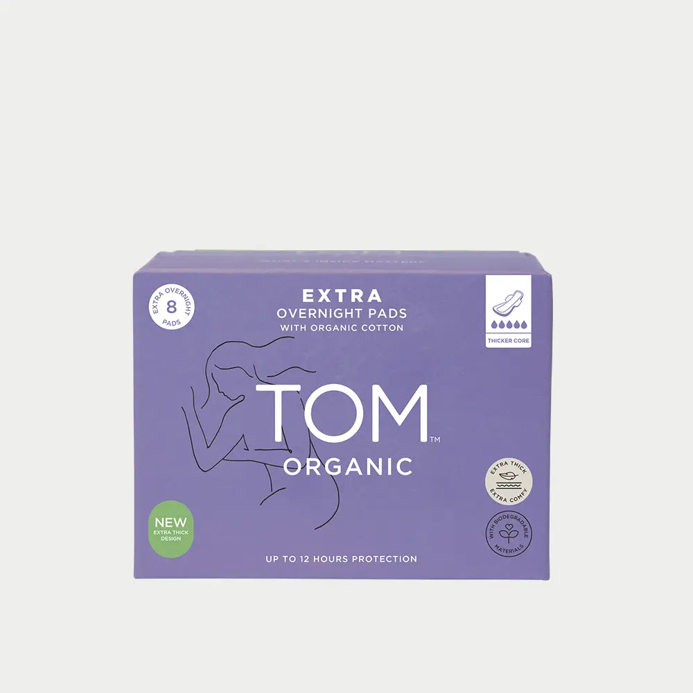 Tom Organic Pads Overnight 8