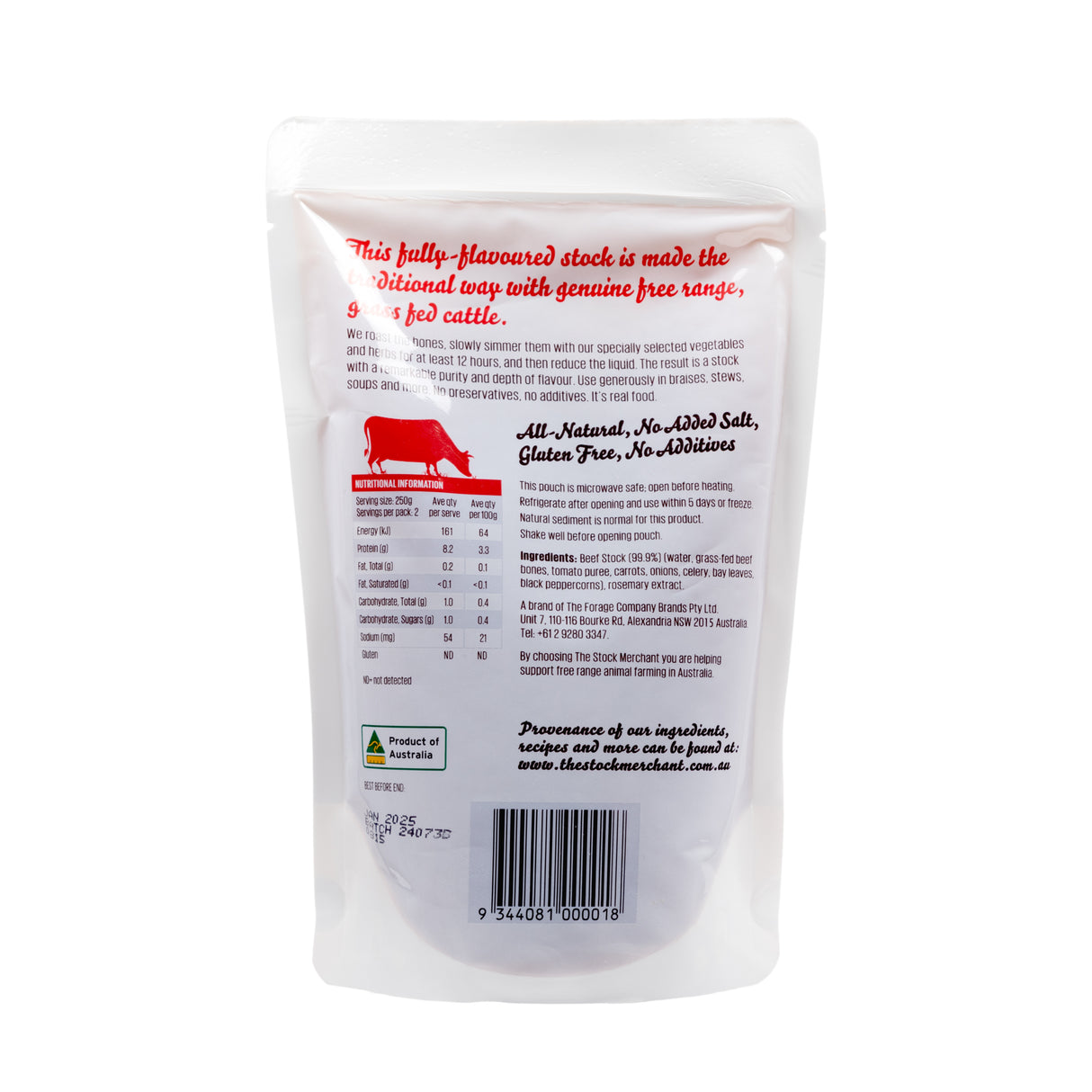 Stock Mer Grass Fed Beef Stock 500g