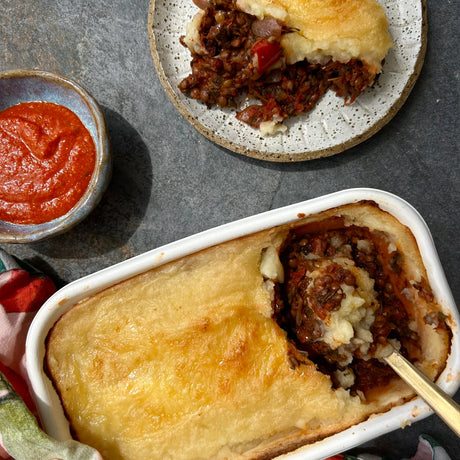 The Good Farm Shop Mediterranean Veg & Lentil Pie 800g