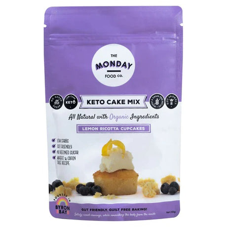 The Monday Food Co Keto Cake Mix Lemon 250g