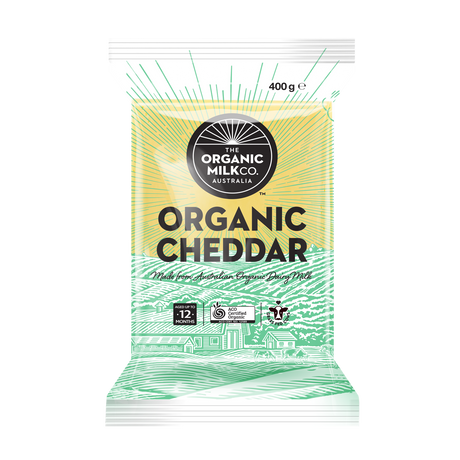 The Organic Milk Co Cheddar Block 400g