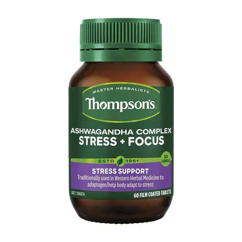Thompson's Ashwagandha Complex Stress + Focus 60 Tablets