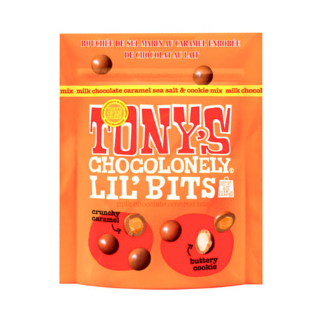 Tony's Chocolonely Lil’Bits Milk Caramel Sea Salt Biscuit 113g