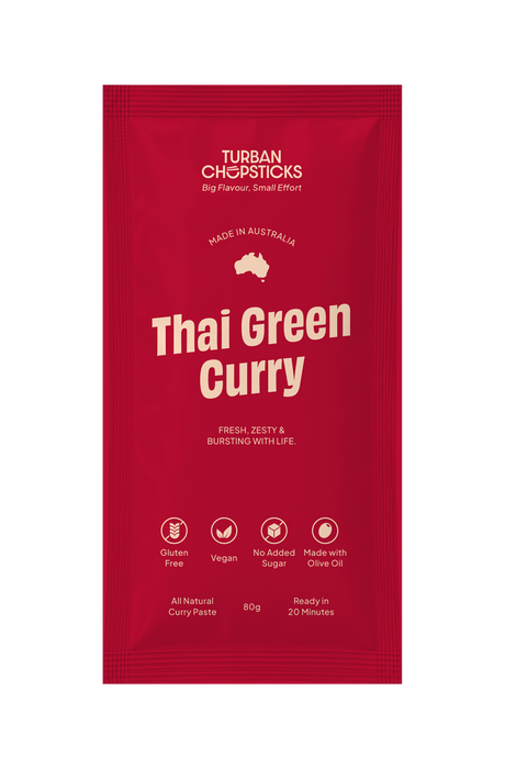 Turban Chopsticks Thai Green Curry Paste Sachet 80g