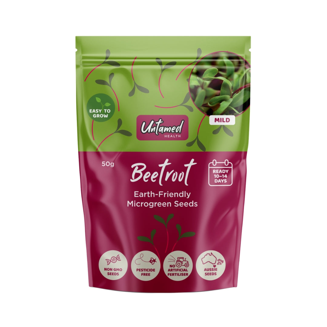 Untamed Health Beetroot Microgreen Seeds 50g