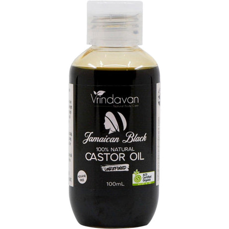 Vrindavan Jamaican Black Castor Oil Extra Dark Unrefined 100ml